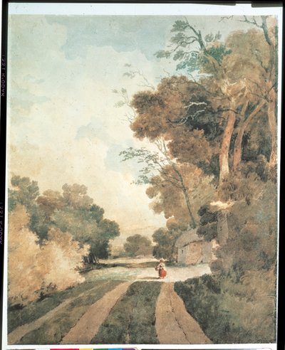 Landscape with Cottages by John Sell Cotman